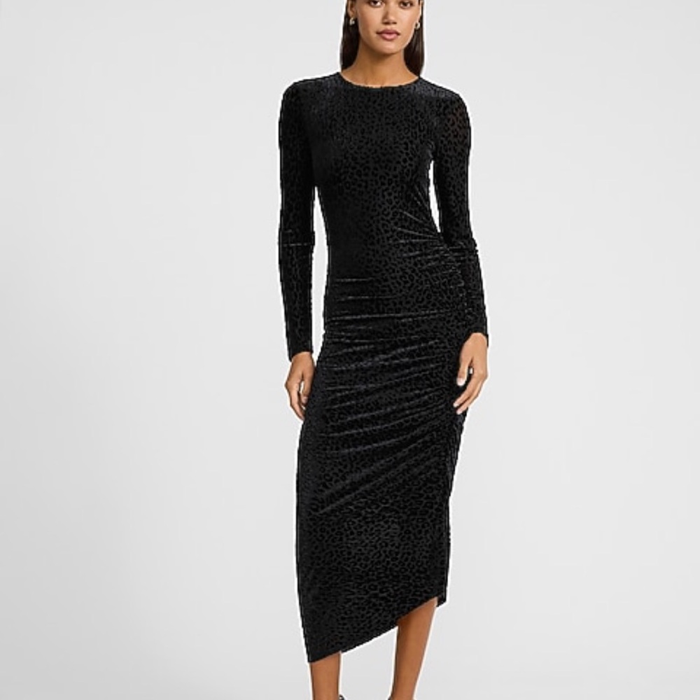 Elegant Black Velvet Dress